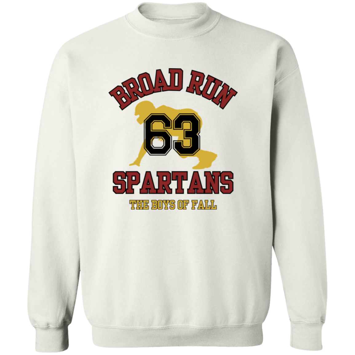 #63 Broad Run - Wht Crewneck