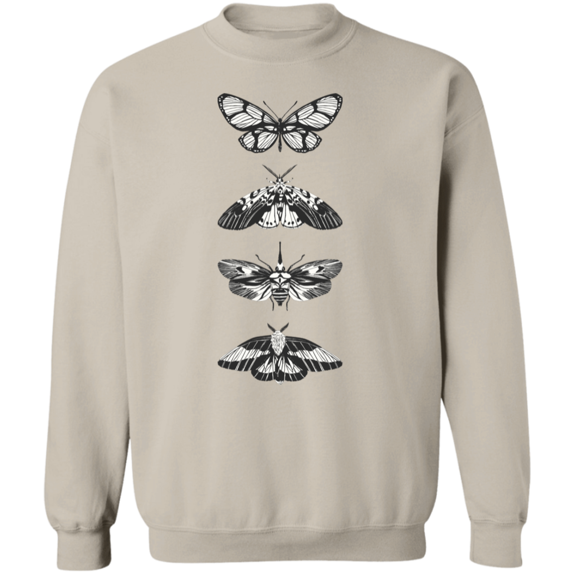 Butterfly Crewneck Pullover Sweatshirt