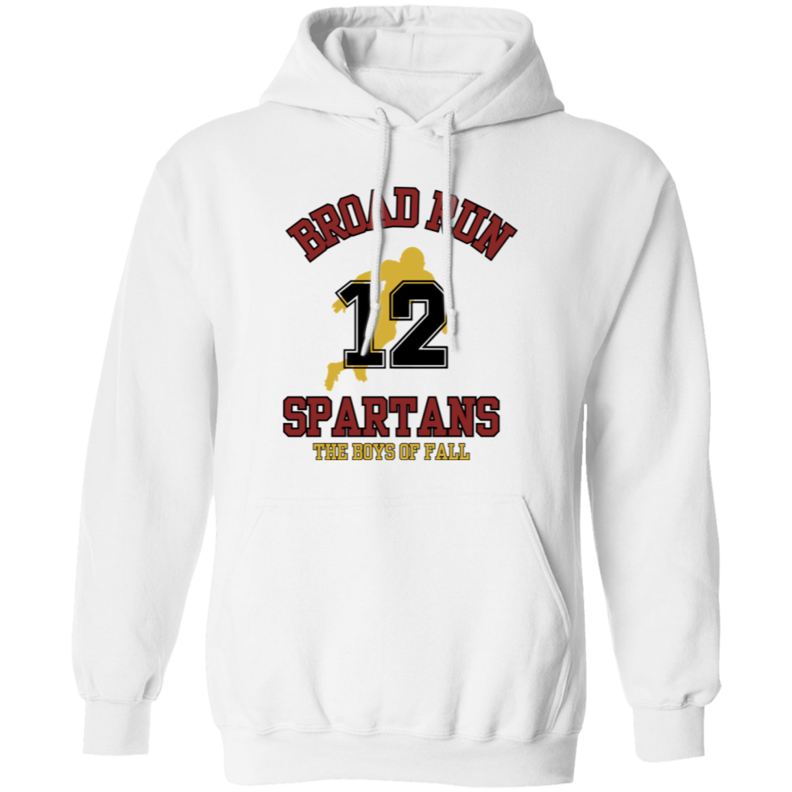 #12 Broad Run White Hoodie